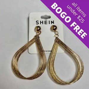 NWT Gold Shein Loop Earrings